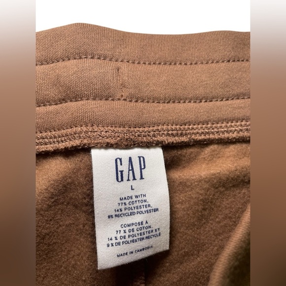 Gap New Men’s Logo Joggers Brown Size Large - Picture 7 of 7